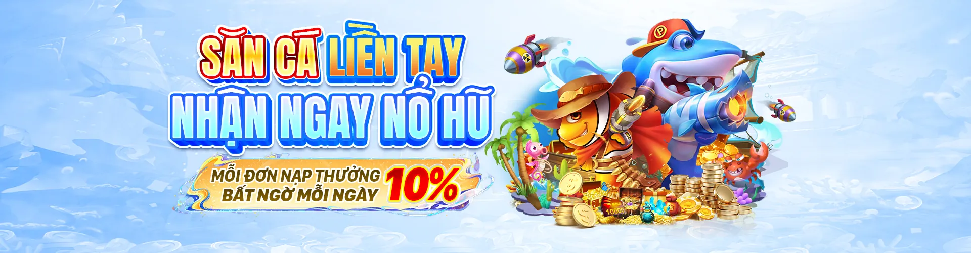 Hình ảnh chính Nổ Hũ VF55 với chủ đề trò chơi slot và jackpot